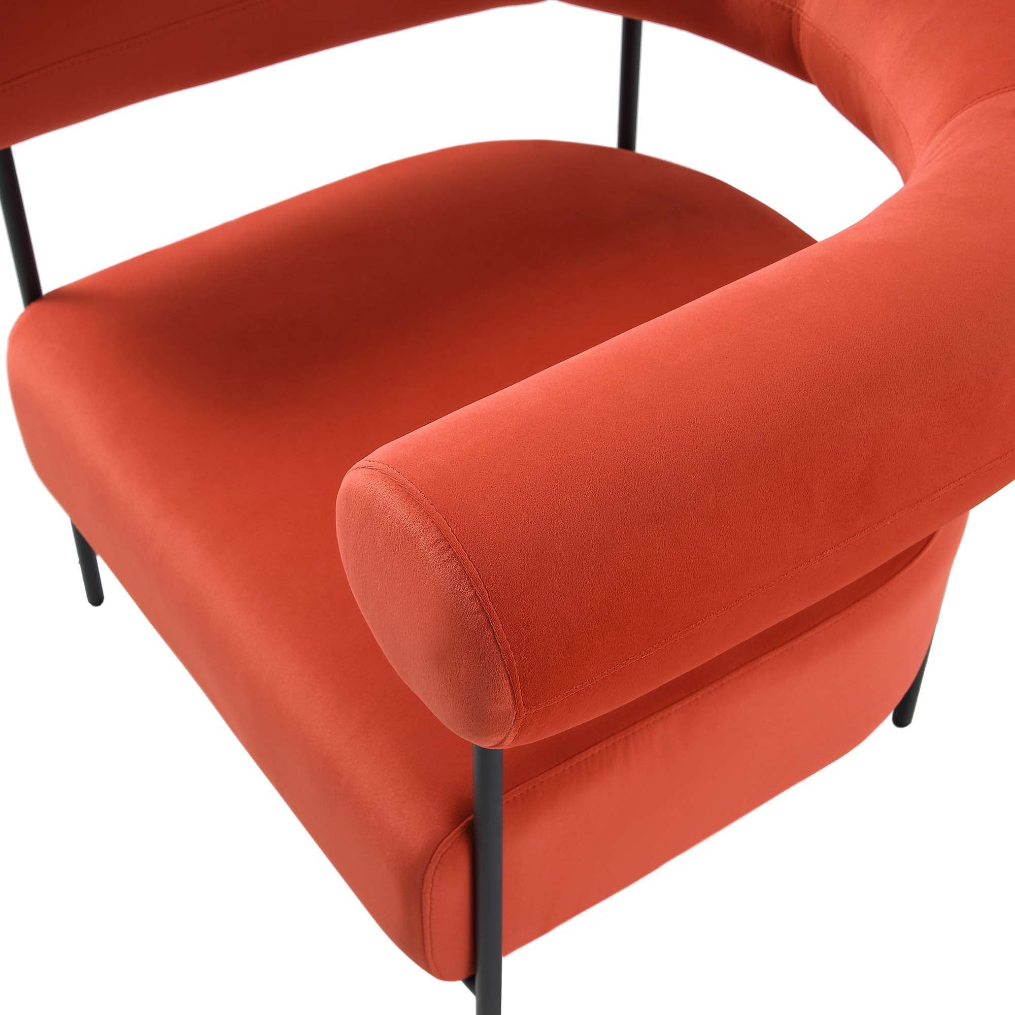fulbourn rust ochre velvet armchair fulbourn rust ochre velvet armchair
