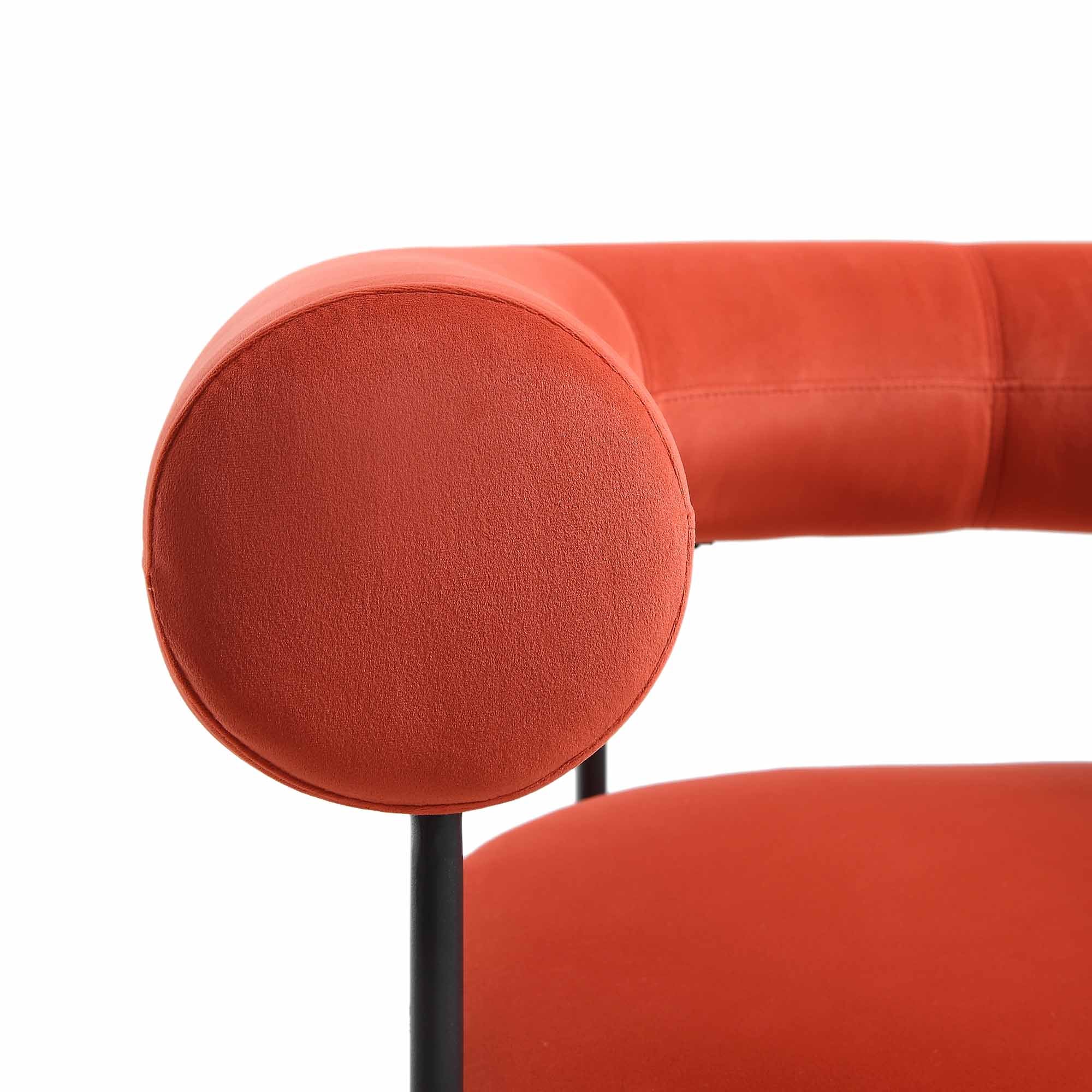 fulbourn rust ochre velvet armchair fulbourn rust ochre velvet armchair