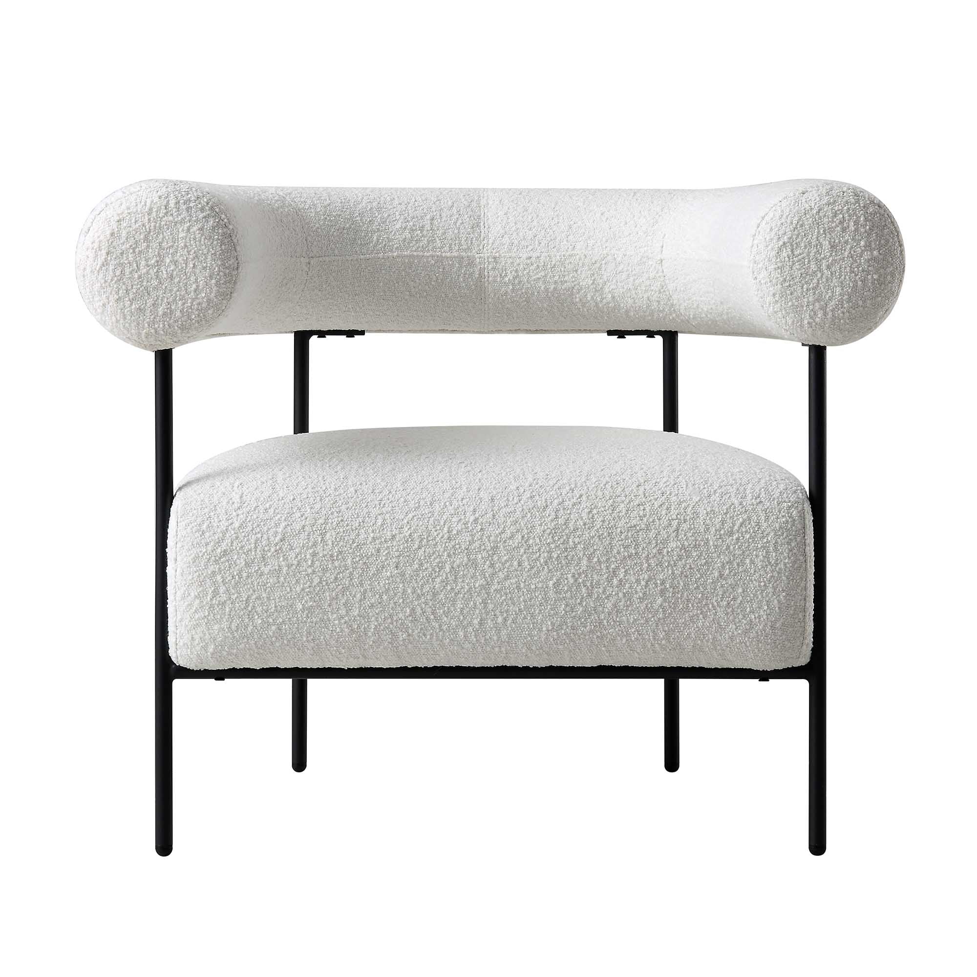 fulbourn white boucle armchair fulbourn white boucle armchair