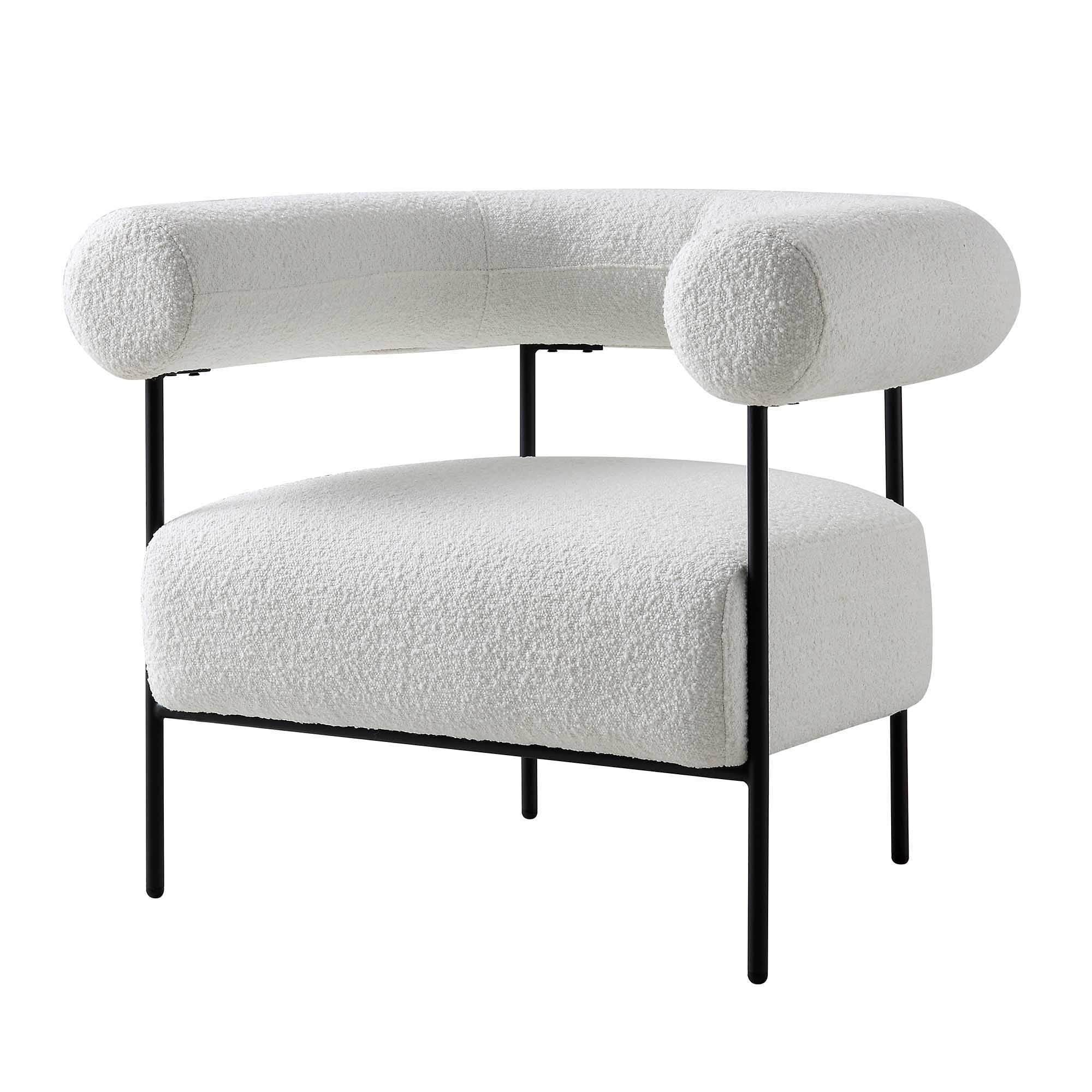 fulbourn white boucle armchair fulbourn white boucle armchair