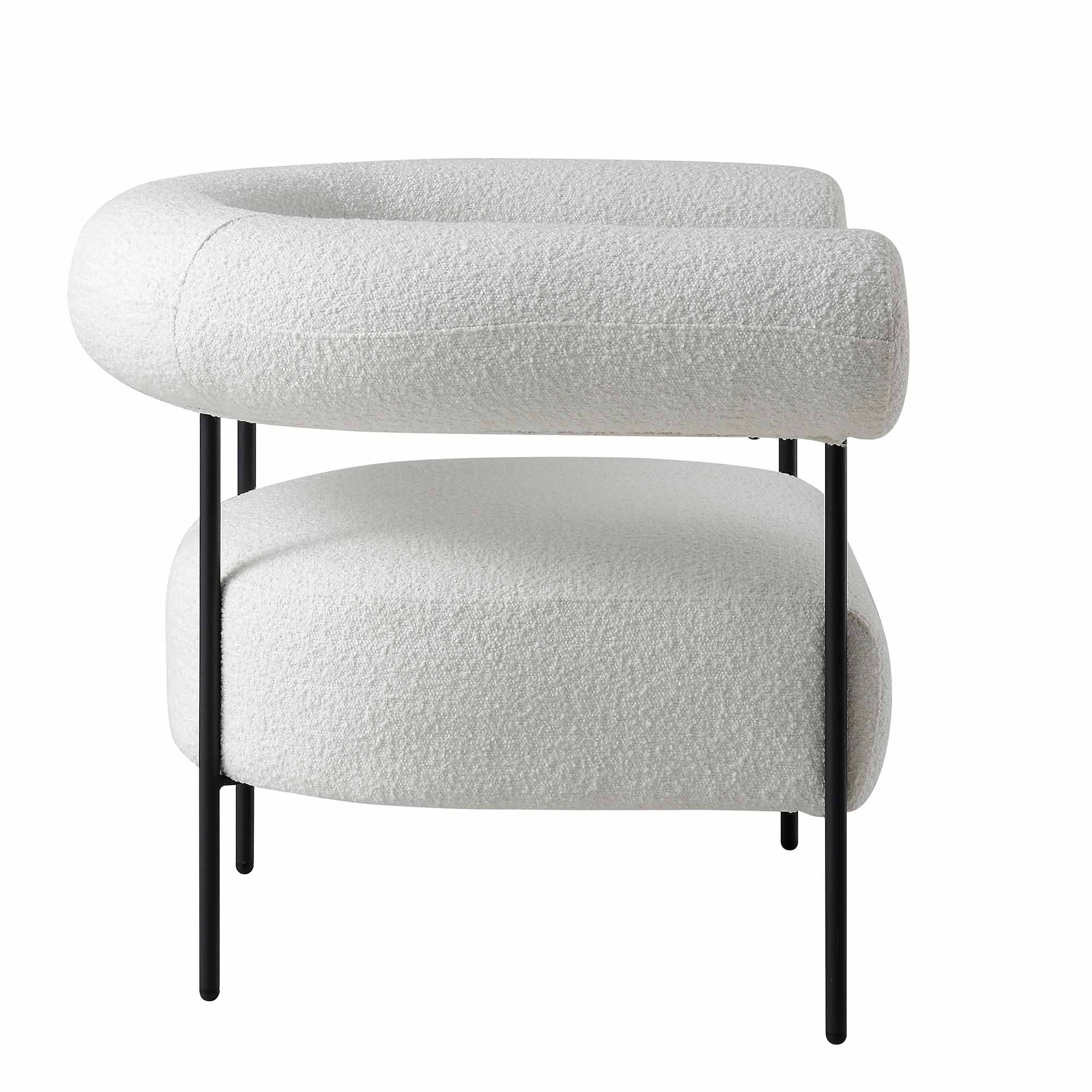fulbourn white boucle armchair fulbourn white boucle armchair