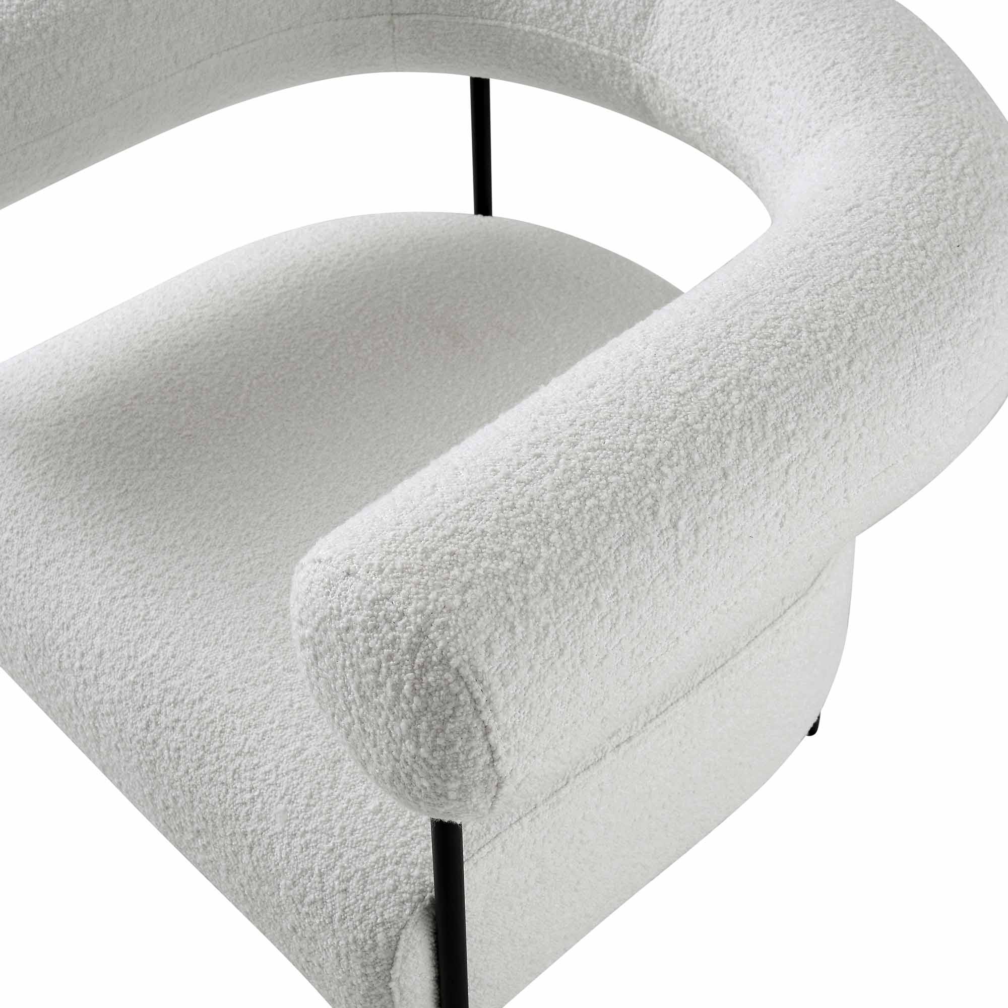 fulbourn white boucle armchair fulbourn white boucle armchair