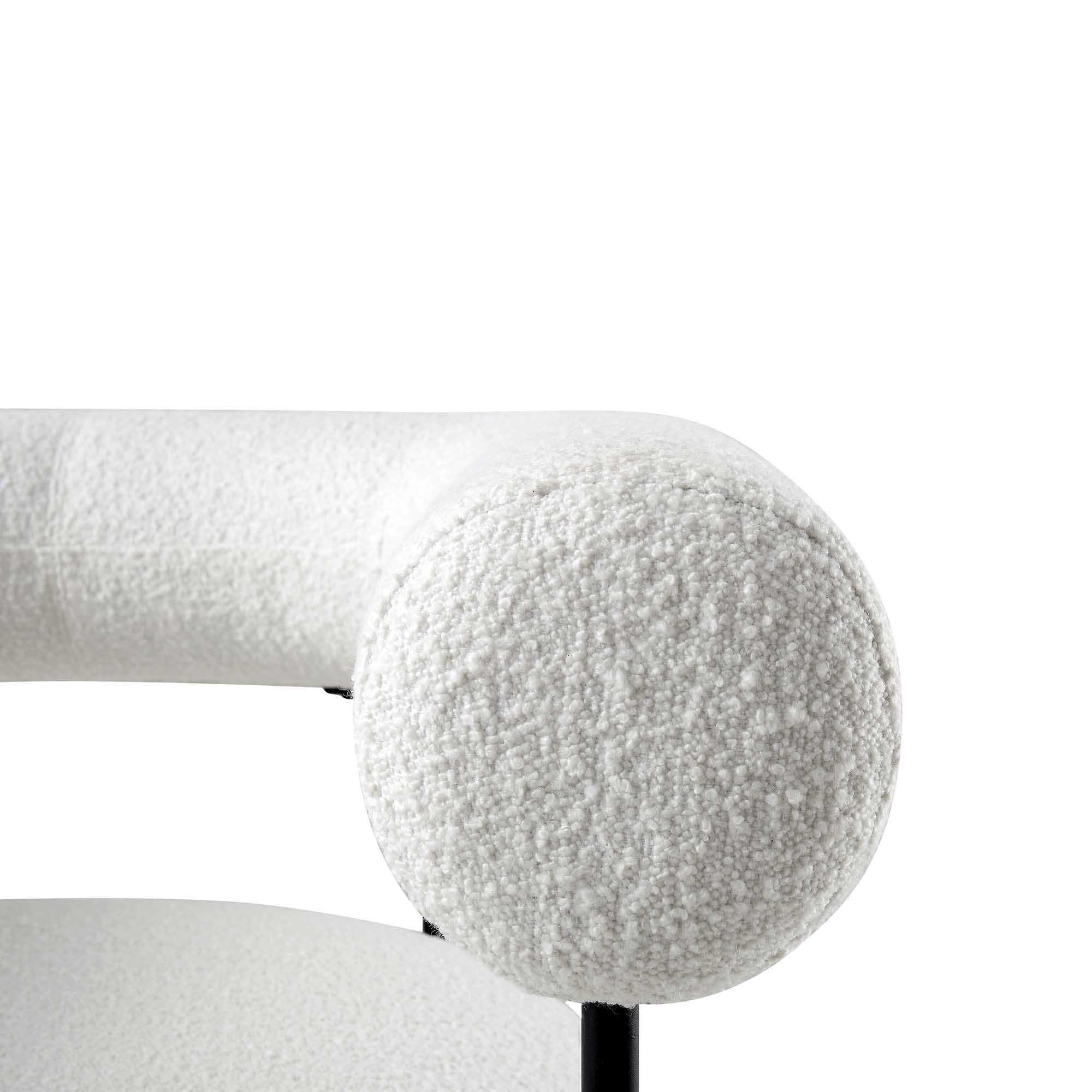 fulbourn white boucle armchair fulbourn white boucle armchair
