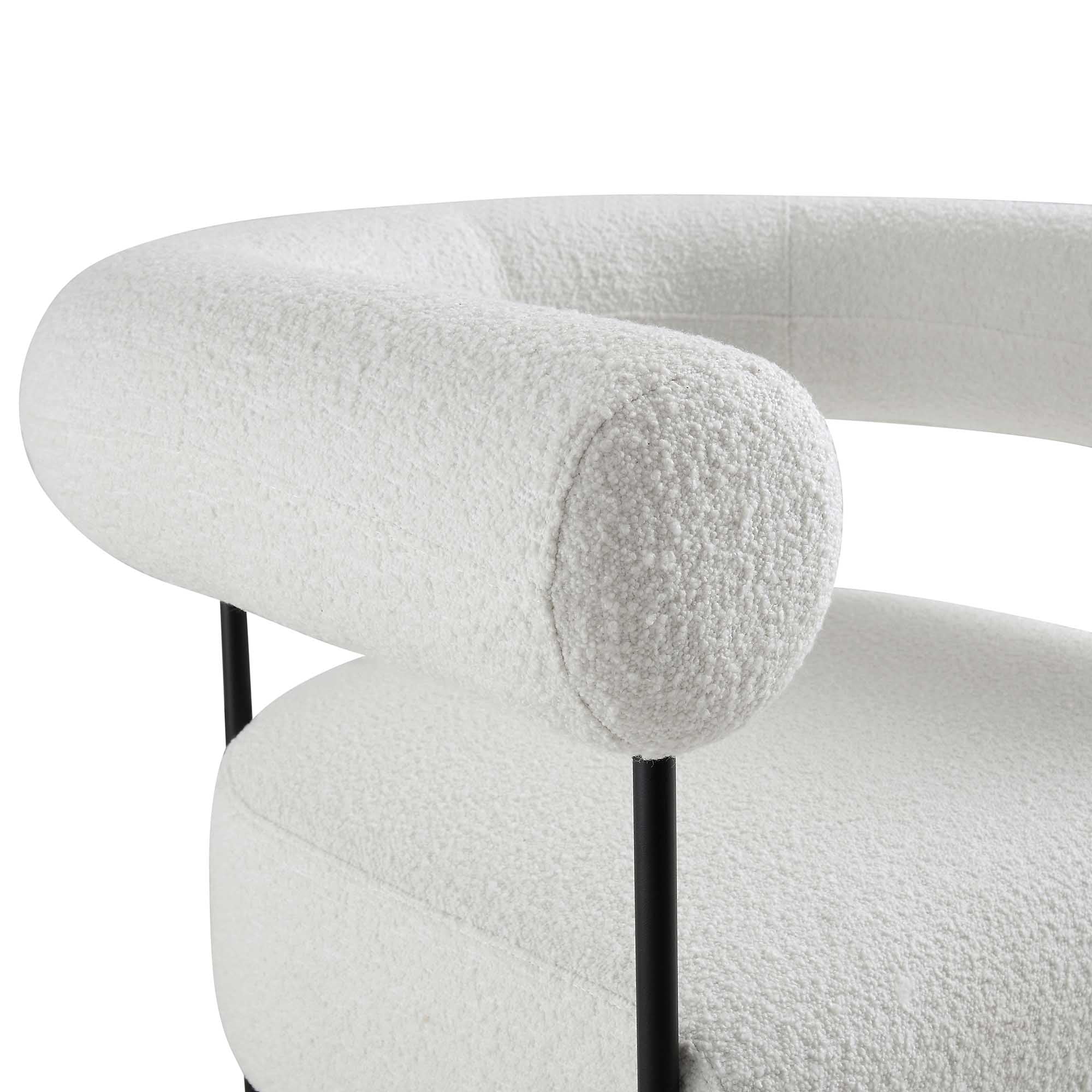fulbourn white boucle armchair fulbourn white boucle armchair