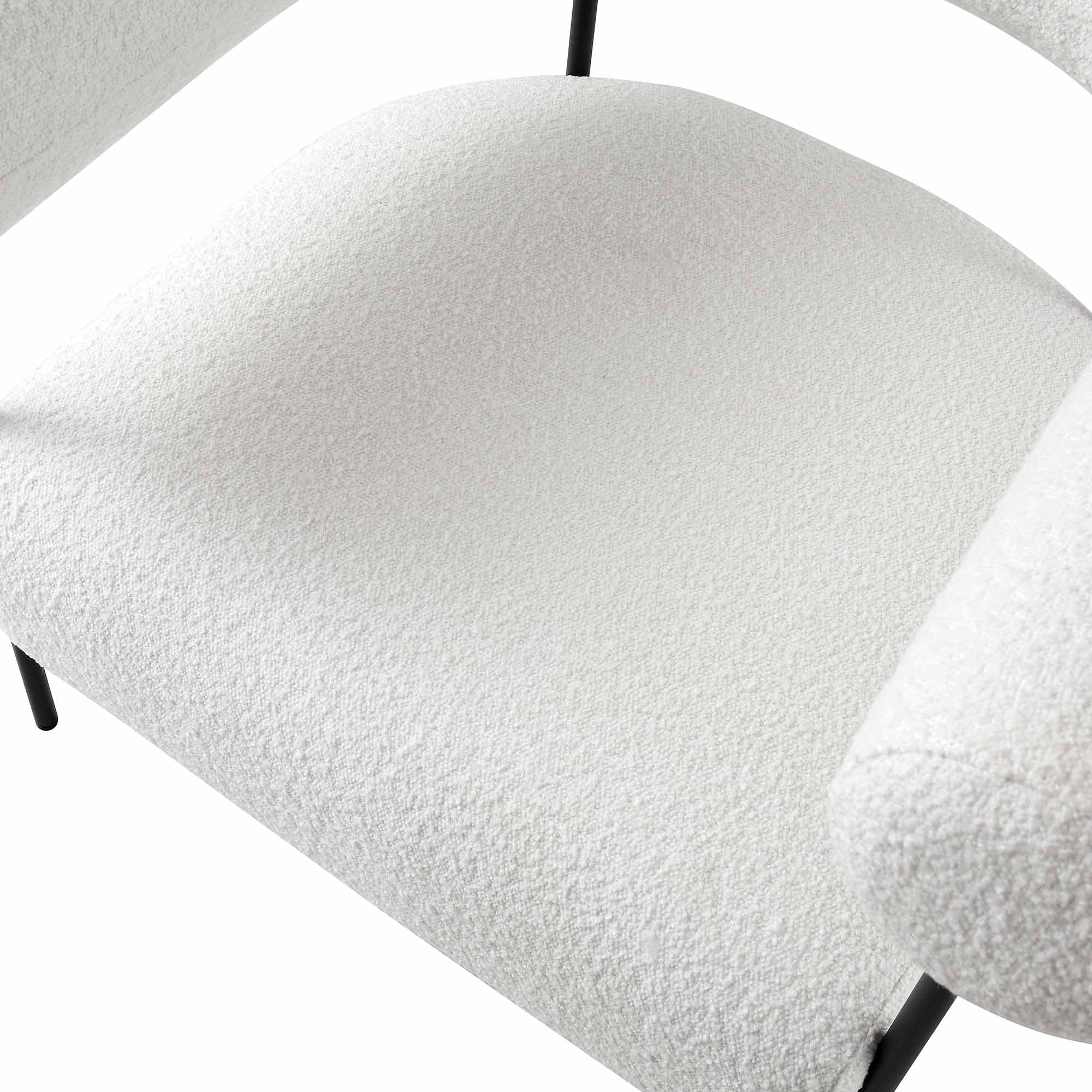 fulbourn white boucle armchair fulbourn white boucle armchair