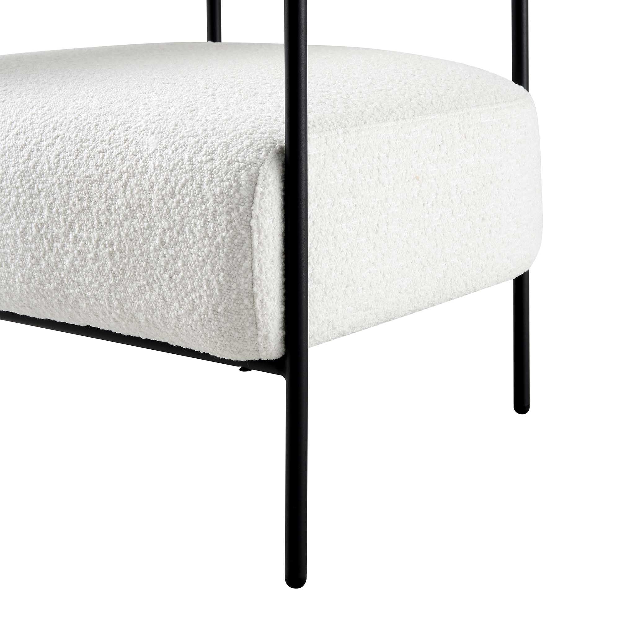 fulbourn white boucle armchair fulbourn white boucle armchair