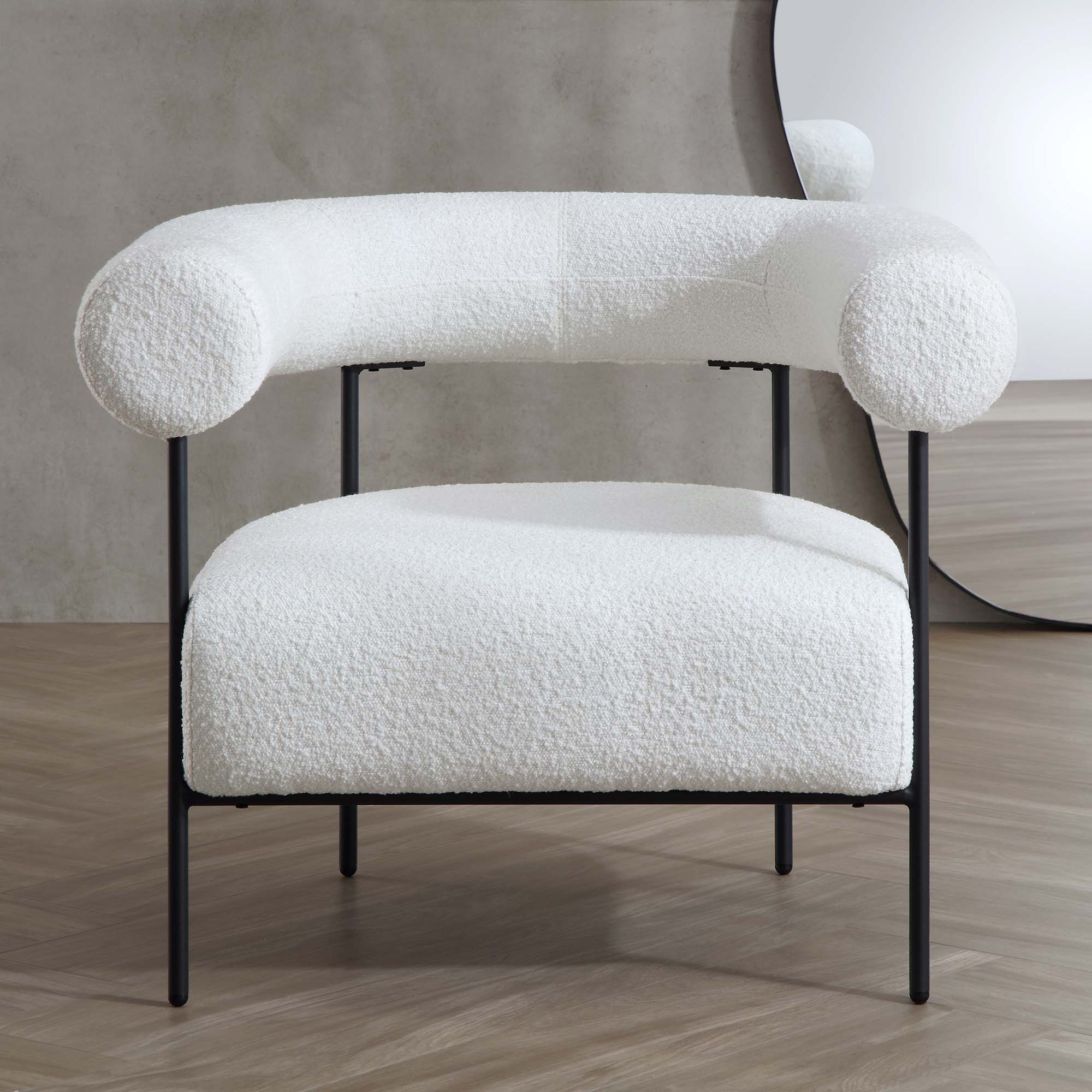 fulbourn white boucle armchair fulbourn white boucle armchair