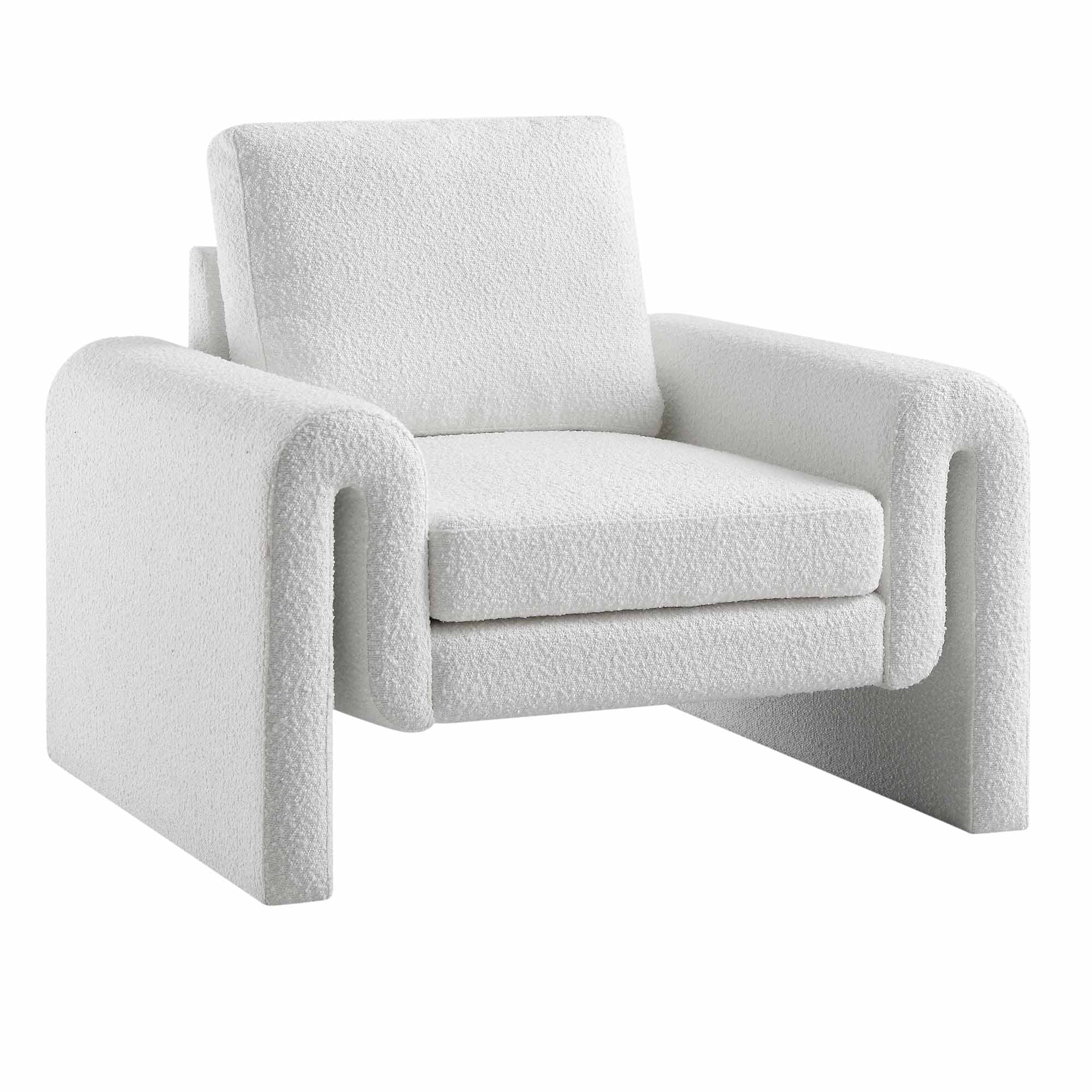 hampstead white boucle curved armchair hampstead white boucle curved armchair