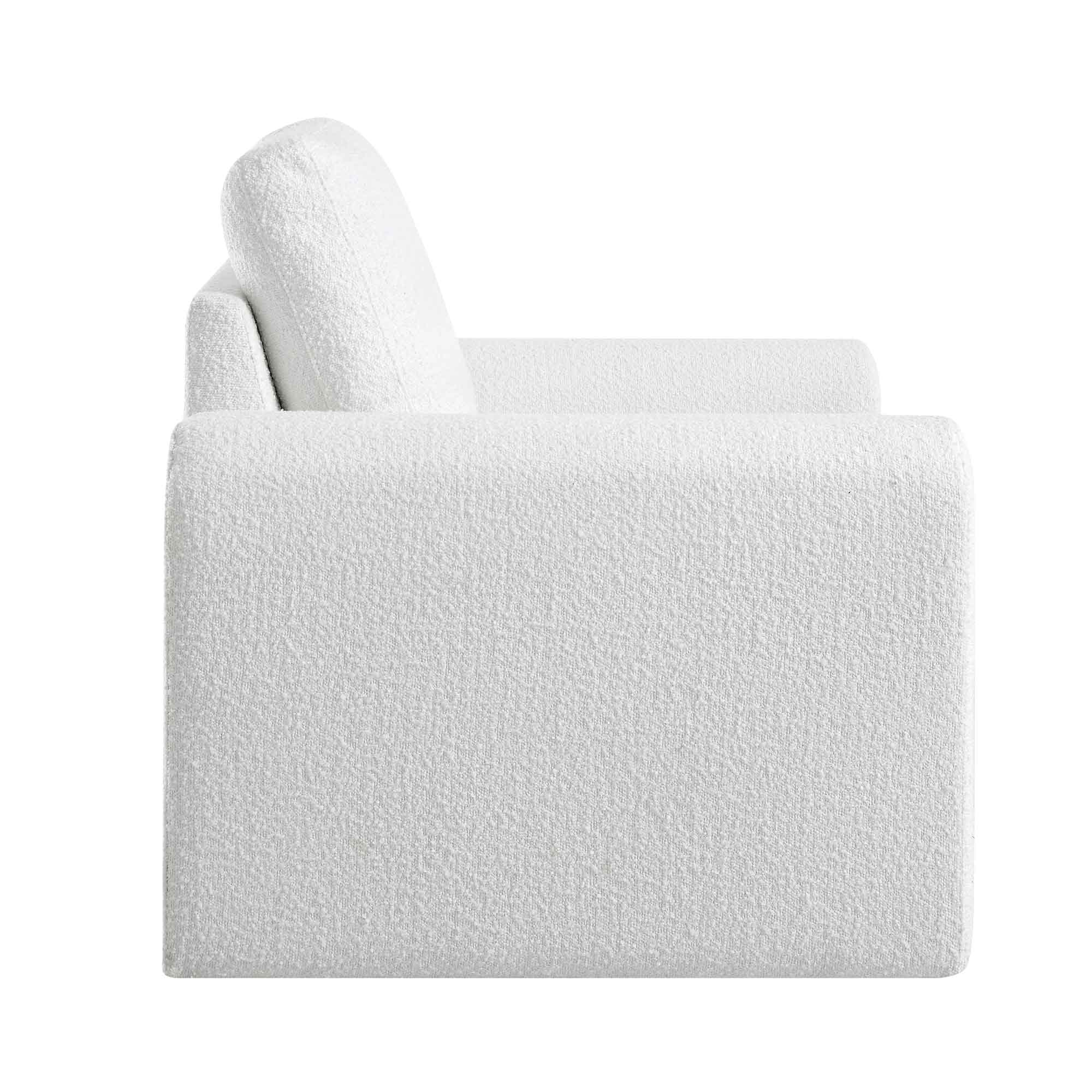 hampstead white boucle curved armchair hampstead white boucle curved armchair