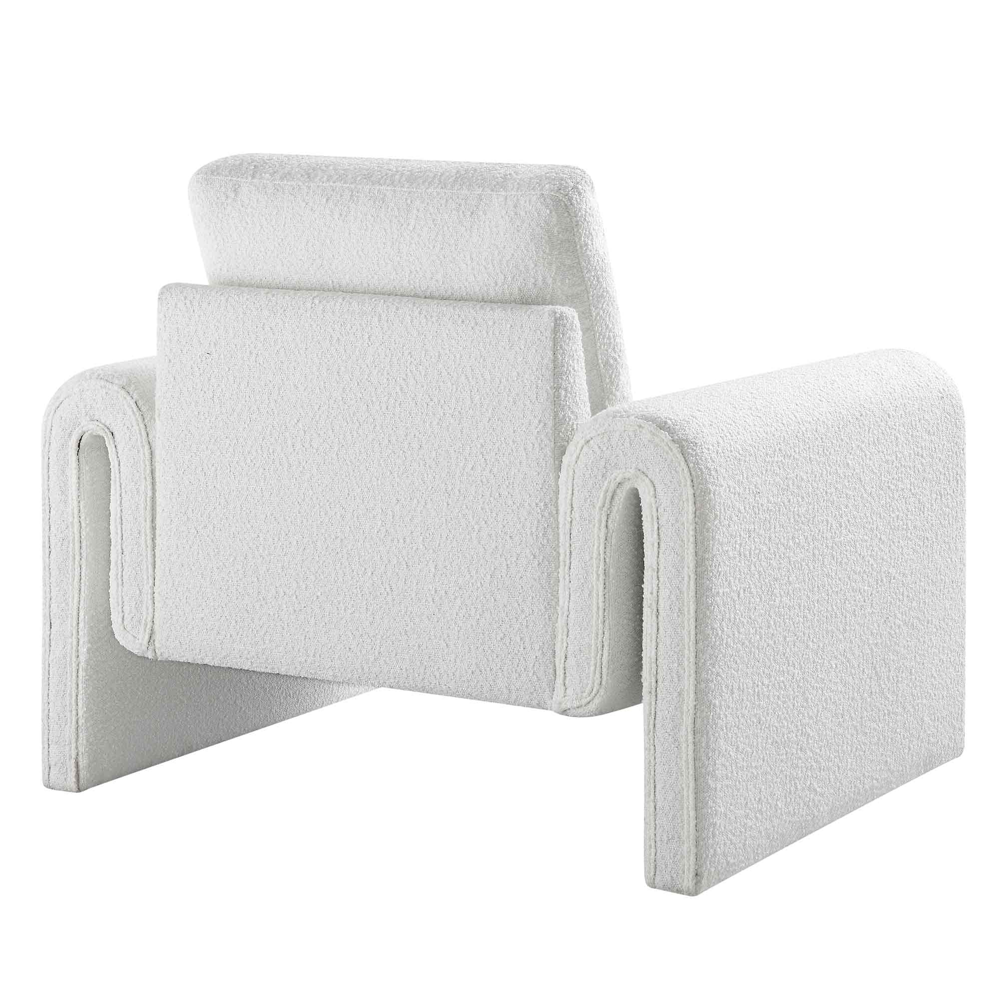 hampstead white boucle curved armchair hampstead white boucle curved armchair