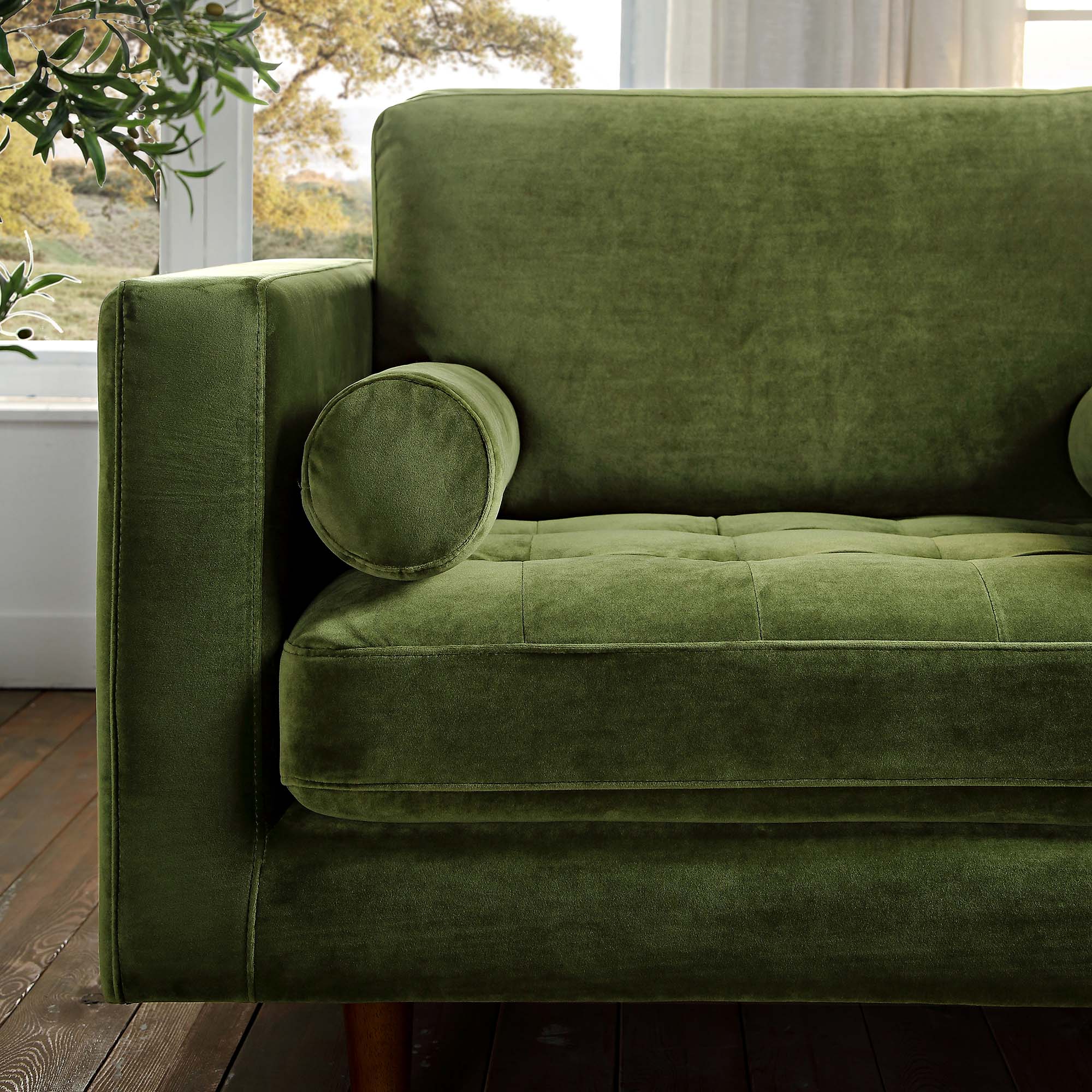 henrietta armchair, moss green velvet henrietta armchair, moss green velvet
