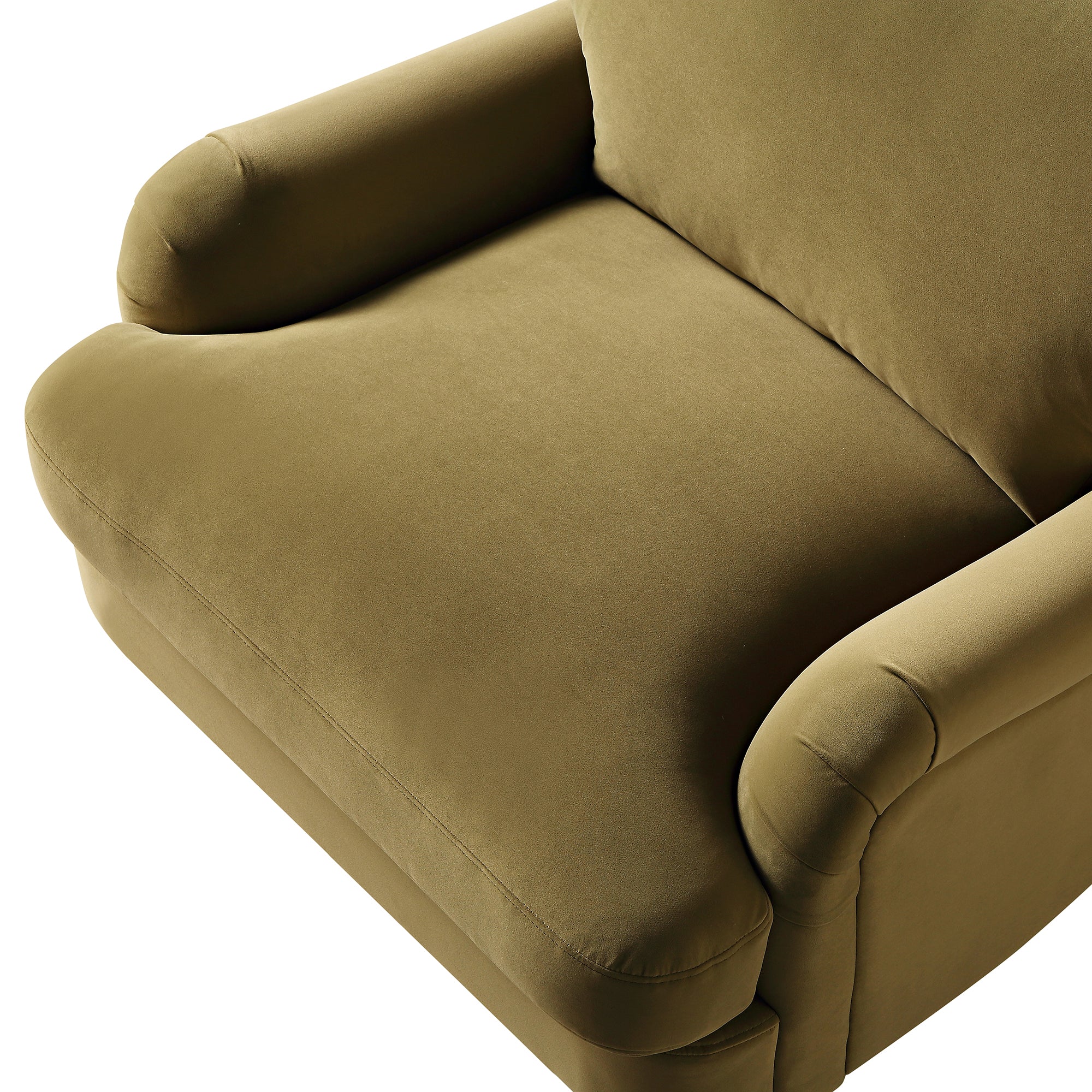daphnis fudge velvet sofa, 1 seater daphnis fudge velvet sofa, 1 seater