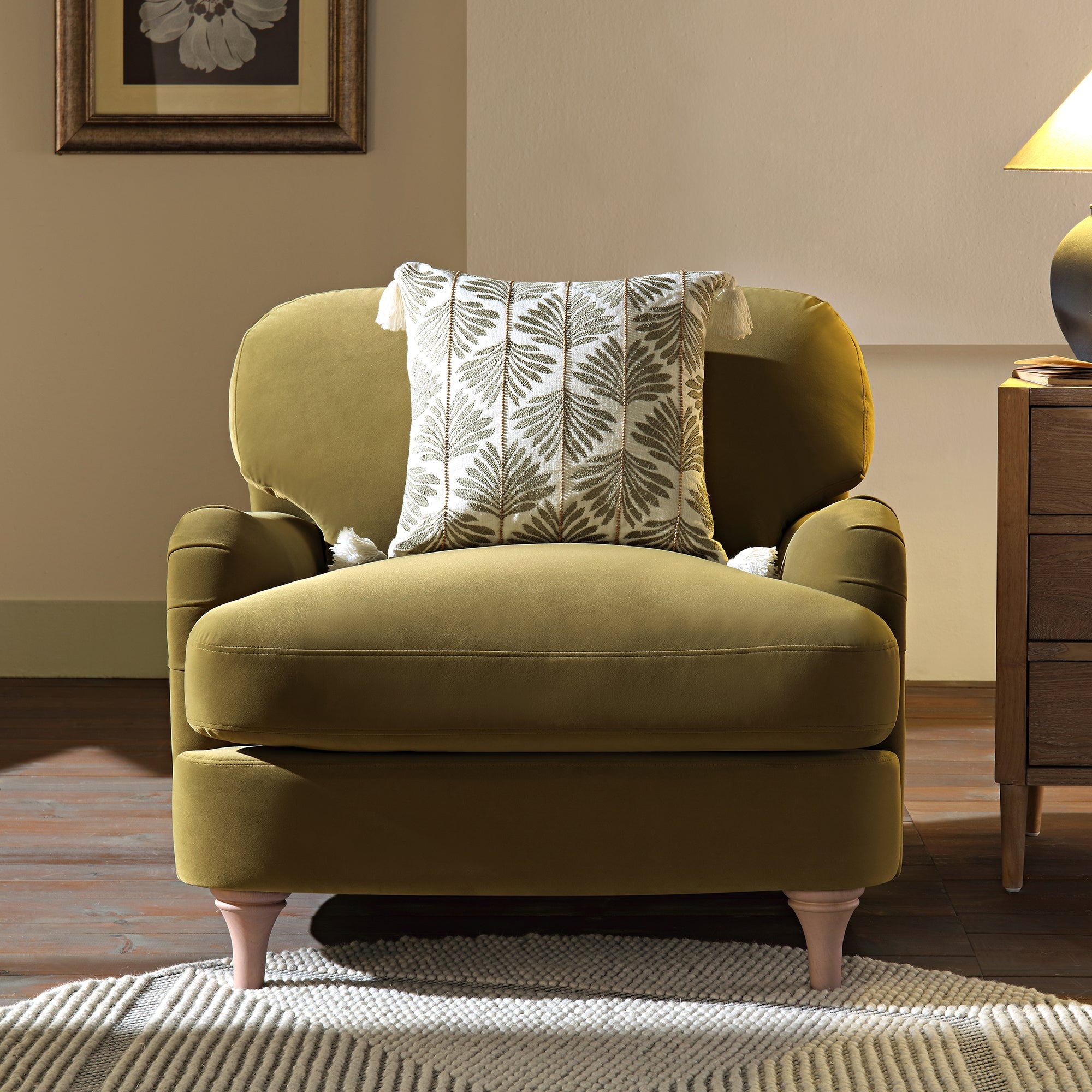 daphnis fudge velvet sofa, 1 seater daphnis fudge velvet sofa, 1 seater