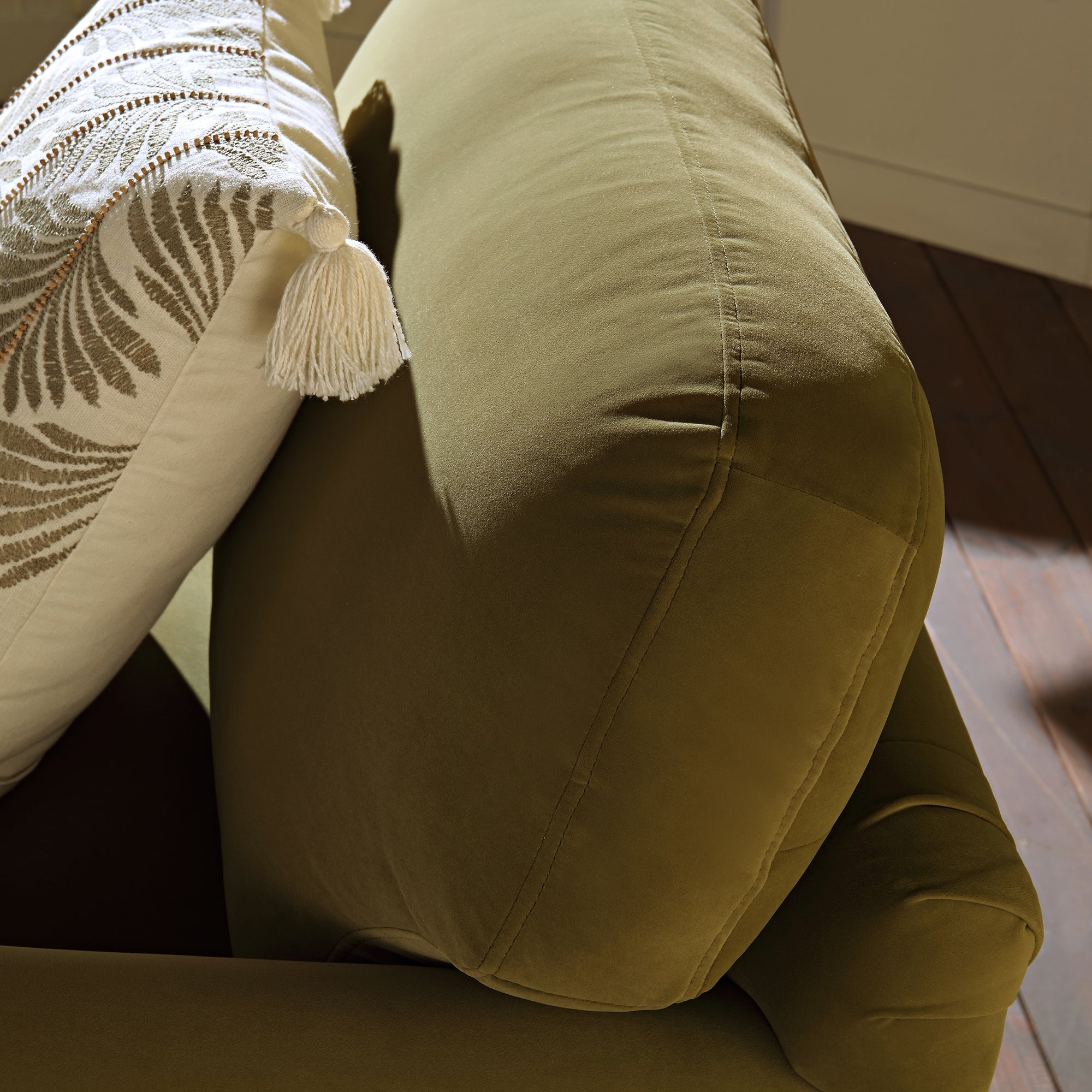 daphnis fudge velvet sofa, 1 seater daphnis fudge velvet sofa, 1 seater