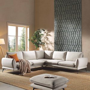 obriel oatmeal fabric grande corner sofa