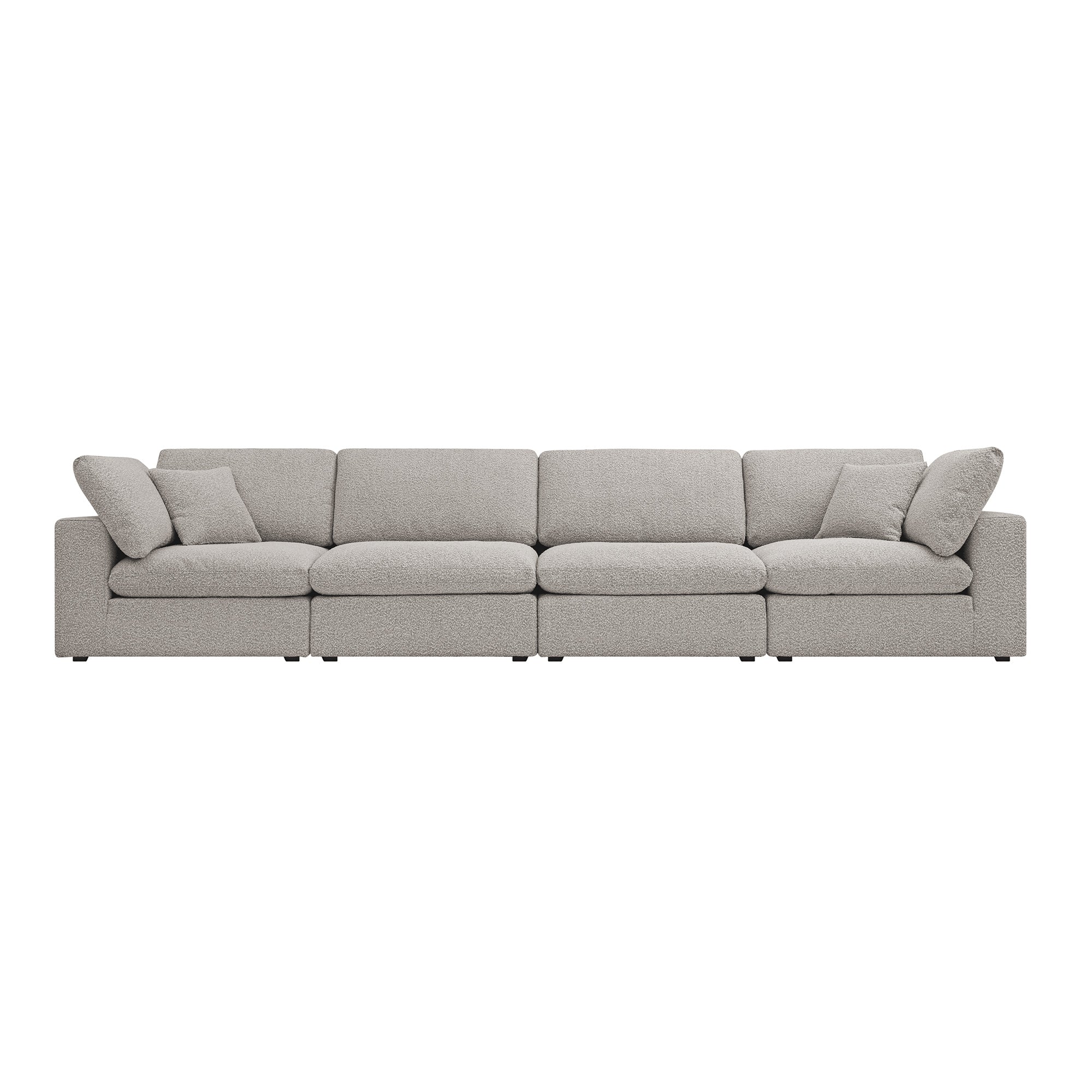 lutyens taupe boucle sectional sofa, 4 piece lutyens taupe boucle sectional sofa, 4 piece