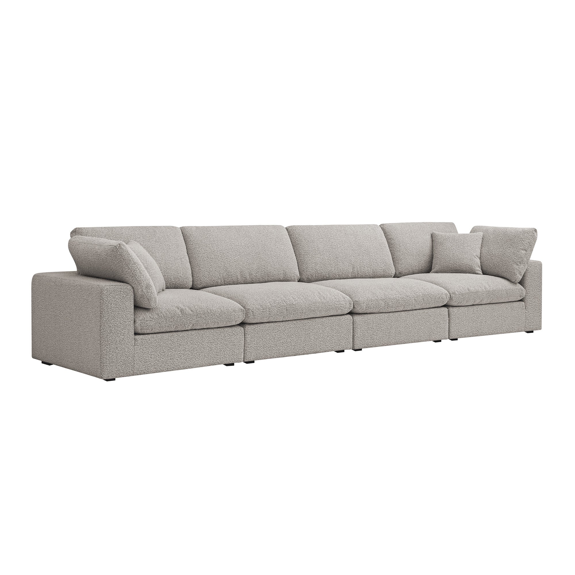 lutyens taupe boucle sectional sofa, 4 piece lutyens taupe boucle sectional sofa, 4 piece