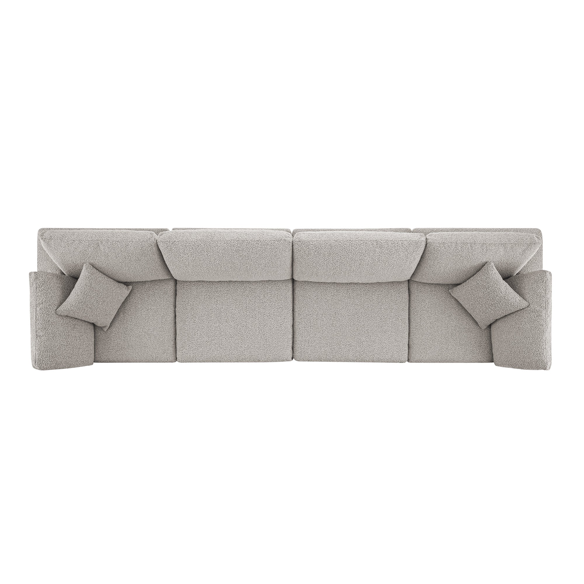 lutyens taupe boucle sectional sofa, 4 piece lutyens taupe boucle sectional sofa, 4 piece