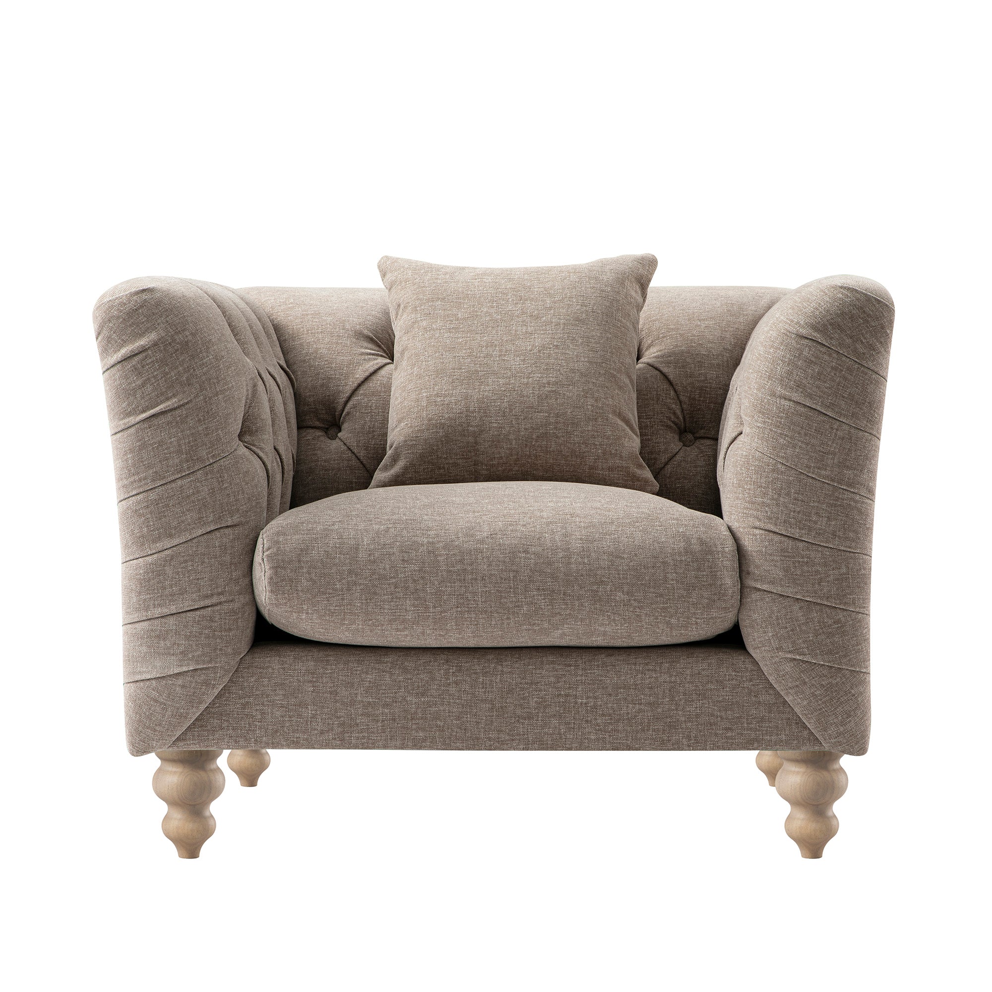 ashby chesterfield armchair, taupe chenille ashby chesterfield armchair, taupe chenille