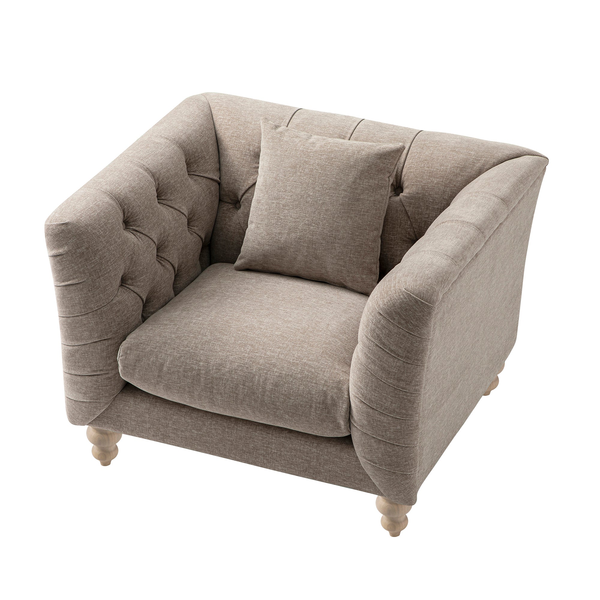 ashby chesterfield armchair, taupe chenille ashby chesterfield armchair, taupe chenille