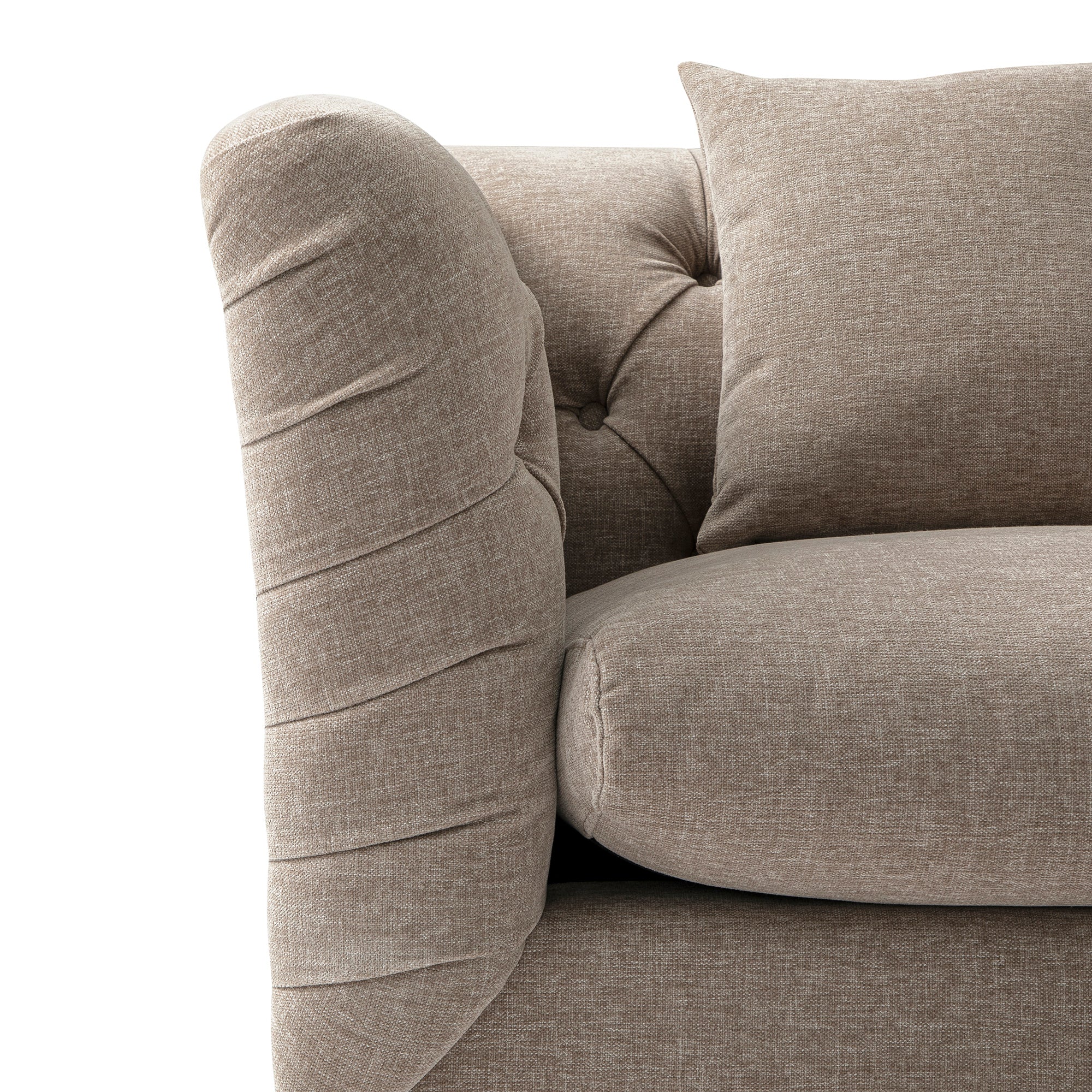 ashby chesterfield armchair, taupe chenille ashby chesterfield armchair, taupe chenille